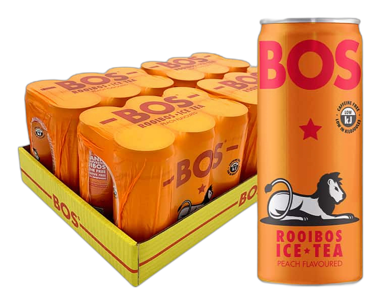 BOS Rooibos Ice Tea Peach bottle