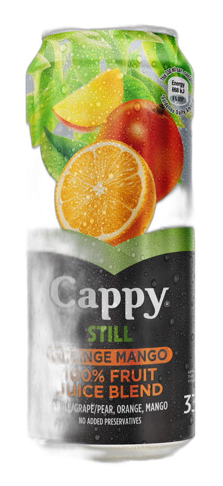 Cappy Orange Mango Cans bottle