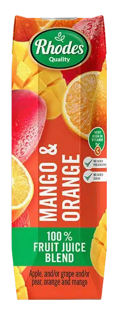 Rhodes Quality Mango & Orange Blend bottle