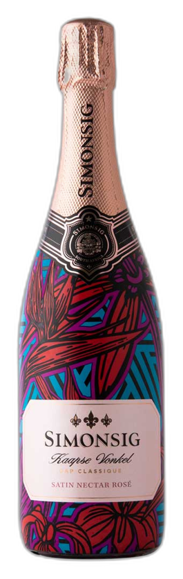Kaapse Vonkel Satin Nectar Rosé bottle