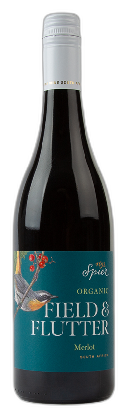 Field & Flutter Organic Merlot bottle