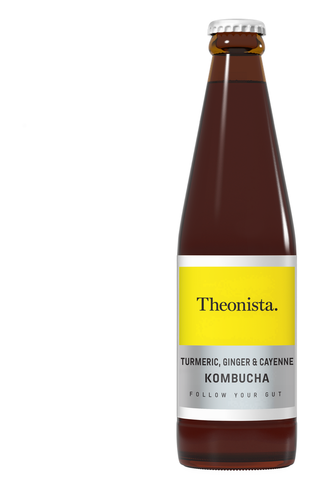 Theonista Kombucha Turmeric Ginger Cayenne bottle